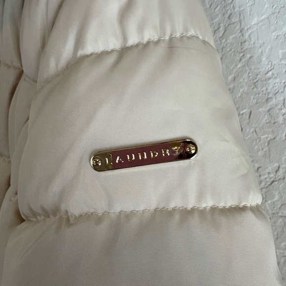 Never worn: Laundry By Shelli Segal  Off-White Puffer Coat - Picture 5 of 12